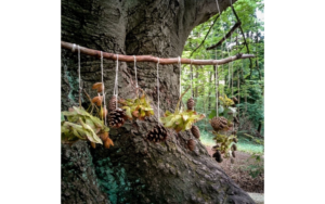 Musikalische Früherziehung im Wald mit Naturmaterialien