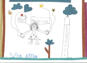 Von Kinderhand gemalt: Eindrücke aus der Blockflöten-Stunde.