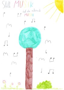 Kreatives Kunstwerk: So malen Kinder Musik bei Klangbunt in Göttingen.