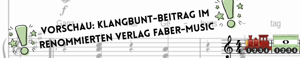 Publikation Notenlängen-Kanon Rhythmuszug Faber-Music